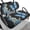 Blue Butterfly Moon Pattern, variant on HUIACONG Galaxy Butterfly Golf Cart Seat Covers Comfortable for Club Car EZGO, Breathable Machine Washable Golf Cart Seat Covers 2 Piece Universal Fit