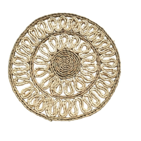 Mantel Individual tejido para decoración de mesa, mantel bohemio para cenar, vacaciones, taza de café hecha a mano, platos de fiesta, decoración para Forma redonda