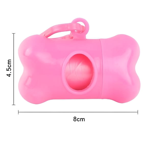ACDANC Dog Poop Bag Holder for Leash Doggie Waste Bag Dispenser Soft Fabric Puppy Potty Carrier Small Doggy Zipper Pouch with Carabiner Clip Pet Trash Bags