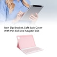 thumbnail image 4 of Keyboard Case for IOS Air3 10.5 Inch, Flip Stand Cover  Case with Pencil Holder and Detachable Cordless Keyboard for IOS Pro 10.5 Inch 2017, for IOS 10.2 Inch 2019 7th, 4 of 8