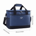 thumbnail image 3 of Outdoor Insulated Cooler Bag, 14.96" L x 9.45" W x 11.22" H Nylon Portable Lunch Tote, 3 of 7
