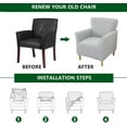 thumbnail image 3 of AIGIA Stretch Chair Covers with Arms Printed Accent Chair Cover 1 Piece Armchair Covers Chair Slipcovers for Living Room, 3 of 5
