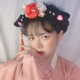 thumbnail image 3 of Traditional Women Tassel Hanfu Headdress Chinese Antique Headdress Flower Royal Court Headwear Princess Headhoop Chinese Style Headwear Hanfu Hair Hoop A, 3 of 8