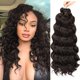 thumbnail image 1 of Ocean Wave Crochet Hair 14 pulgadas 8 paquetes de onda profunda Crochet pelo rizado trenzado pelo sintético mojado y ondulado crochet pelo para mujeres negras 4#, 1 of 5