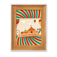 thumbnail image 1 of A Day At The Circus Pattern Desktop Wooden Photo Frame Display Picture Art Painting Multiple Sets, 1 of 3