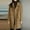 Khaki, variant on Womens Winter Wool Coats Winter Fall Solid Color Lapel Cardigan Warm Long Jackets Midi Long Sleeve Coats with Pockets 2024 Beige 3XL