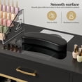 thumbnail image 4 of Manicure Table for Nail Tech, Glass Top Nail Desk w/Electric Dust Collector,  Beauty Workstation w/ 7 Drawers & Shelves (Black), 4 of 9