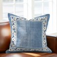 thumbnail image 2 of Throw Pillow Covers, Blue Spring Floral 16x16 Pillow Covers for Couch/Sofa/Bed, Vintage Elegant Summer Botanical Decorative Square Linen Cushion Pillowcase for Home Decor, 2 of 9