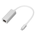 thumbnail image 4 of Adaptador Ethernet USB C a RJ45, controlador de conexión rápida, puerto Gigabit Ethernet tipo C plateado gratis para oficina en casa, 4 of 5