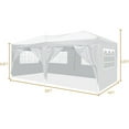 thumbnail image 5 of Outdoor Canopy 10'x20' Folding Canopy with 6 Removable Sidewalls Outdoor Event Shelter UPF 50+ Gazebo Portable Tents for Parties Beach Camping Wedding EZ Pop Up Canopy with Carry Bag (Old Sku: W2185P, 5 of 5