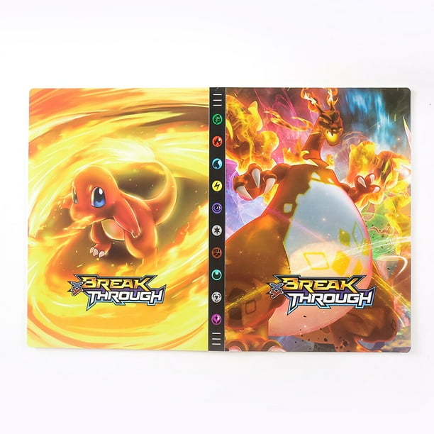 Carpeta de tarjetas Pokémon de gran capacidad, carpeta de libros de gran capacidad de 432 piezas, colección de juegos, protectores de tarjetas, nuevo Fivean unisex