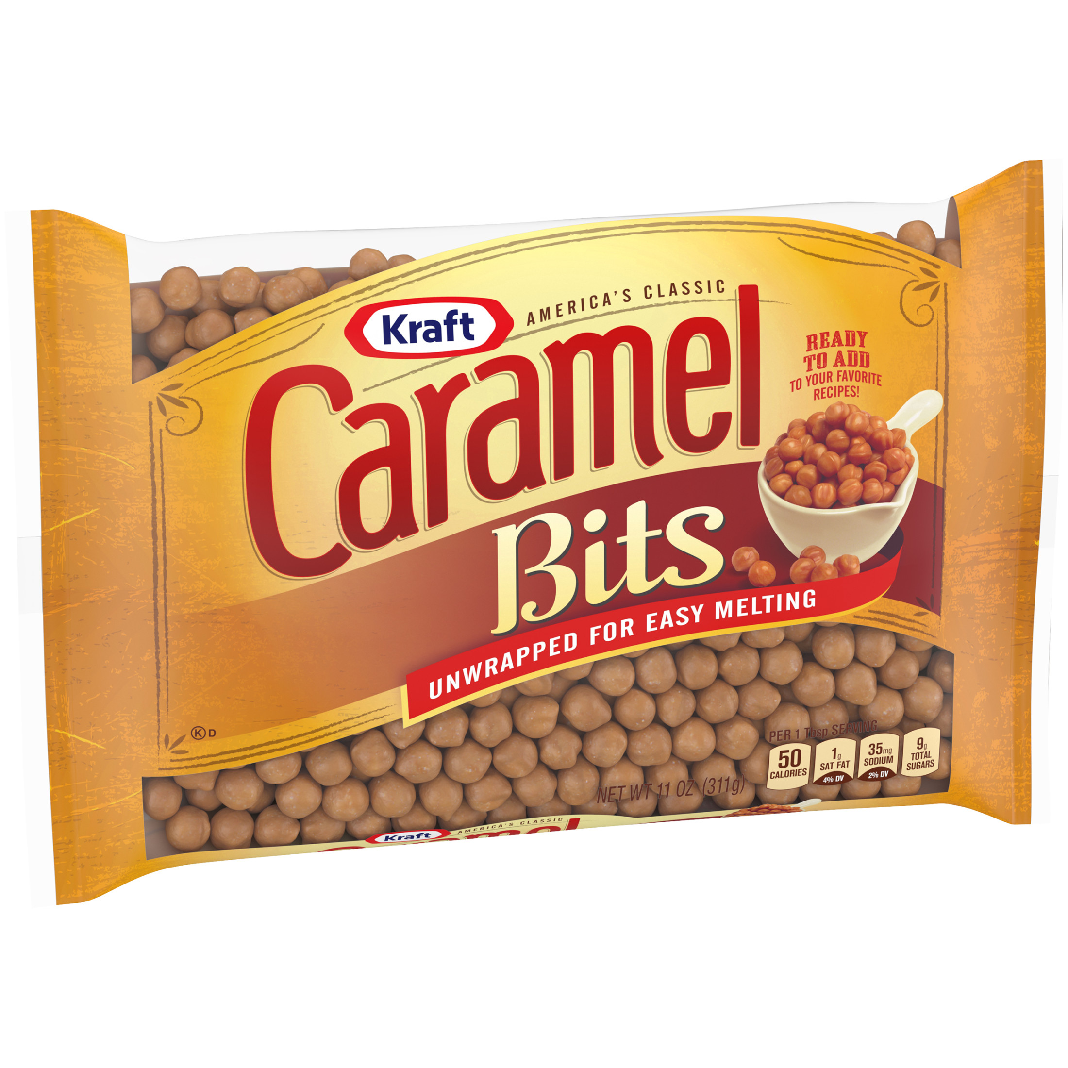 Kraft America's Classic Unwrapped Candy Caramel Bits for Easy Melting, 11 oz Bag - image 4 of 7