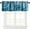 Style-10, variant on Geometric Curtain Valance Teal Blue Modern Aesthetic Brown Abstract Windows Short Curtain Valance for Kitchen Bedroom Bathroom Decor with Rod Pocket, One Panel 54X18 Inches