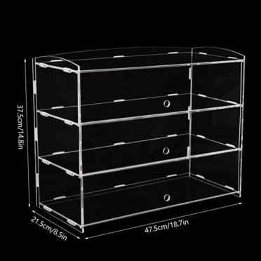 Transparent Showcase Rack Acrylic Display Case Plastic Box Cube Storage Box Transparent Assemble ...