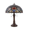 thumbnail image 2 of RADIANCE Goods Tiffany-Style 2 Light Victorian Table Lamp 16" Shade, 2 of 4