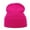 Hot Pink, variant on DJN Women's Solid Color Skull Knit Beanie Winter Warm Hat for Cold Weather Hot Pink A