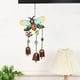 thumbnail image 4 of onlyliua para Interior/Exterior Colgante Metal Form Abeja y Colibrí con Carillon de Viento, Pintura de Vidrio, Manual Pintadas, Colgante para Jardín, 4 of 7