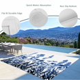 thumbnail image 4 of Fsddascl Blue Flowers Outdoor Rug for Patio/Deck/Porch, Non-Slip Large Area Rug 5 x 8 Ft, Simple Spring Ombre Botanical Floral Indoor Outdoor Rugs Washable Area Rugs, Reversible Camping Rug Carpet, 4 of 5