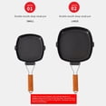 thumbnail image 6 of 7.9 Inch Grill Pan for Stove Tops Nonstick Induction Square Griddle Pan with Folding Handle, 6 of 9