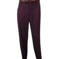 thumbnail image 5 of Men BERRAGAMO 3pc Suit Vested Plain front Pants Side Vents Formal A6732 Burgundy, 5 of 5
