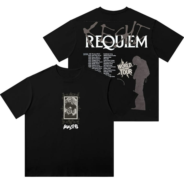 Keshi Requiem World Tour Merch Vintage Wash Cotton Short Sleeve T