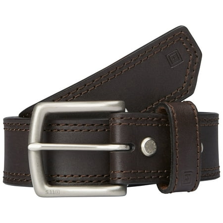 UPC: 0844802262422 | 5.11 Work Gear Men s Arc 1.5-Inch Full Grain Leather Work Belt  Easy Weight Support  Brown  4X-Large  Style 59493