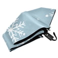 thumbnail image 6 of FORMRS Travel Umbrella Folding Auto Open Close Windproof Rain UV Protection, Gray Snowflake, 6 of 8