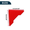 thumbnail image 4 of Unique Bargains Reflective Bumper Decal Diamond Fluorescent Red Door Angle Diamond Grid Pattern Reflective Car Sticker Personalized Decoration, 4 of 7