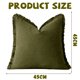 thumbnail image 5 of Juego de 2 fundas de almohada decorativas de lino con flecos, acogedora funda de cojín estilo bohemio con borlas, funda de almohada suave con acento para sofá, sillón o sofá, 5 of 5