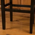 thumbnail image 5 of 30-inch Backless Brown Faux Leather Counter Stools (Set of 2) - Modern Style with Durable Hardwood Frame, 5 of 8
