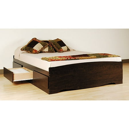 Prepac Edenvale Queen Platform Storage Bed Espresso Walmart