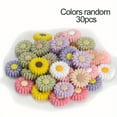 thumbnail image 3 of 30pcs Realistic Daisy Flower Beads - Bright Silicone Charms for Crafts, Necklaces, Keyrings & Fashion Accessories, Durable & Bendable, 3 of 9