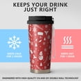 thumbnail image 2 of Christmas 18oz Double Drinking Coffee Mug – Vacuum Insulated Stainless Steel Travel Cup with Leakproof Lid, 316 Steel Thermos Tumbler for Hot & Cold Beverages, 2 of 7