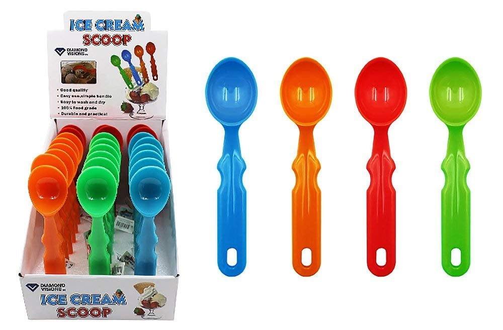 Diamond Visions 011729 Plastic Ice Cream Scoop MultiPack in Assorted