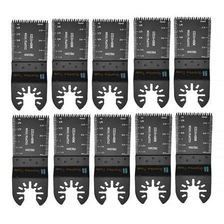 GoXteam 10PCS Universal Wood Metal Oscillating Premium Multitool Blades Kit for Wood Metal Plastics, Tool Blades Fit Dewalt Worx Rockwell Wen Milwaukee Makita Ryobi Bosch Fein Porter Genesis