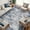 Blue tint, variant on Washable Vintage Traditional Distressed Indoor Foldable Thin Retro Accent Non-Slip Area Rug Carpet Mat for Living Room Bedroom and Office
