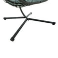 thumbnail image 4 of Morniray Wicker Egg Hanging Chair with Stand and Cushion, Gray, 4 of 11
