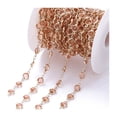 thumbnail image 1 of Visland Zircon Chain DIY Bracelet Necklace Making Rhinestone Jewelry Chain Shiny Copper Chain for Craft Supplies, 1 of 8