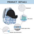 thumbnail image 4 of Boho Chic Commuter Bag - Tribal Print Backpack, Large Capacity, Durable Oxford, Ideal for Campus & Everyday Use, 4 of 6