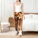 thumbnail image 4 of Fotbe Happy Fluffy Running Dog Pantalones de Pijama para Mujer, Pantalones de Dormir, Pantalones Pj con Cordón y Bolsillos-Small, 4 of 6