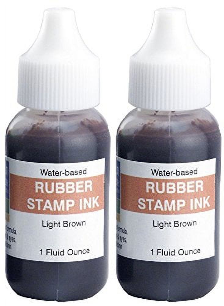 Infusion 7" x 8" Extra Large Industrial Stamp Ink Pad, Your Go to Large Stamp Ink Pad for Bright Color, Even Coverage and Durability, Light Brown Stamp Pad