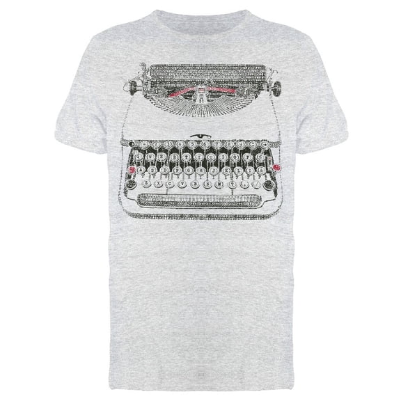 Typewriter In Typewriter Art Tee Men's -Image by Shutterstock