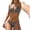 Grey, variant on Swimwear for Teens Women Slimming Beach Bikini For Two Piece Swimsuit With Adjustable Ties Ruffle ing Sexy Bathing Suit S