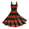 thumbnail image 3 of WILLBEST Vestidos para Mujer Vestido de Mujer con Estampado sin Mangas con Tirantes En La Cintura y Falda con Vuelo con Personalidad Grande, 3 of 3