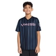 thumbnail image 1 of Messi Boys' Short Sleeve V-Neck Striped Top Size 4, 1 of 4
