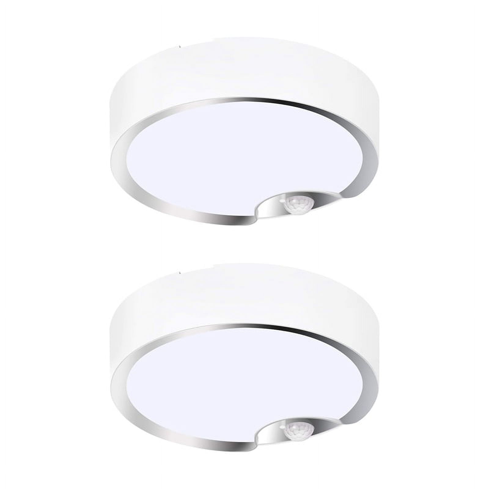 Rechargeable Motion Sensor Ceiling Light - 4000mAh Battery, 3 Color Temps | Dimmable, Magnetic Mount | For Closet, Hallway, Pantry