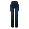 thumbnail image 4 of adviicd Womens Jeans Trendy Women's Marisol Curvy Bootcut Super High Rise Jeans (Dark Blue,XXL), 4 of 9