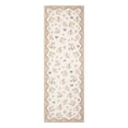 thumbnail image 3 of Nanan 2'x6' Floral Runner Rug Kitchen Hallway Non Slip Bedroom Runner Rug Soft Low Pile Foldable Mat for Laundry Room, Beige, 3 of 8