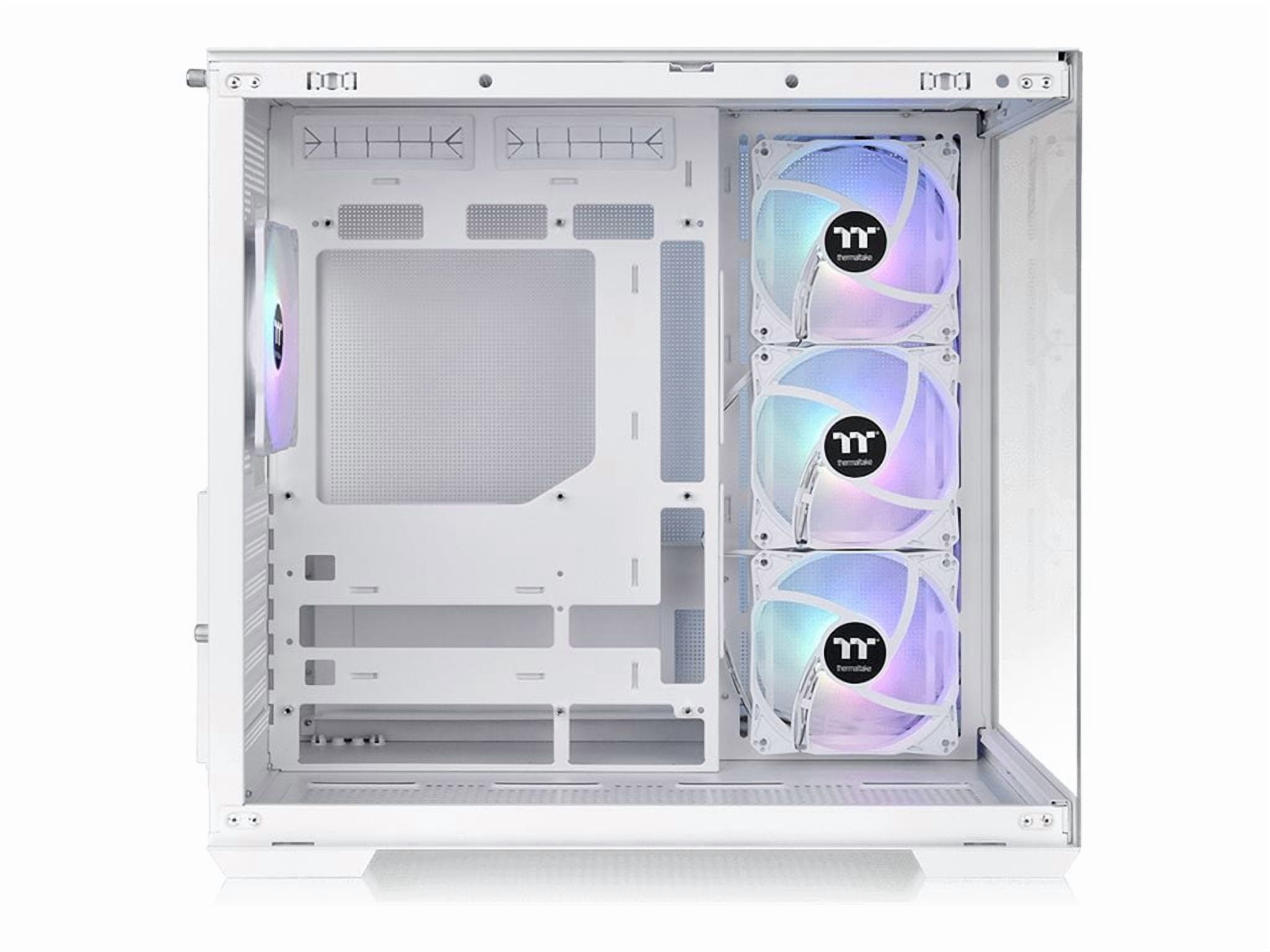 Thermaltake View 380 TG ARGB Snow Mid Tower Chassis (ca-1z2-00m6wn-00)