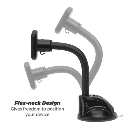 Scosche MAGWDM Magic Mount Magnetic Car Windshield or Dash Phone Mount 360 Degree, Black